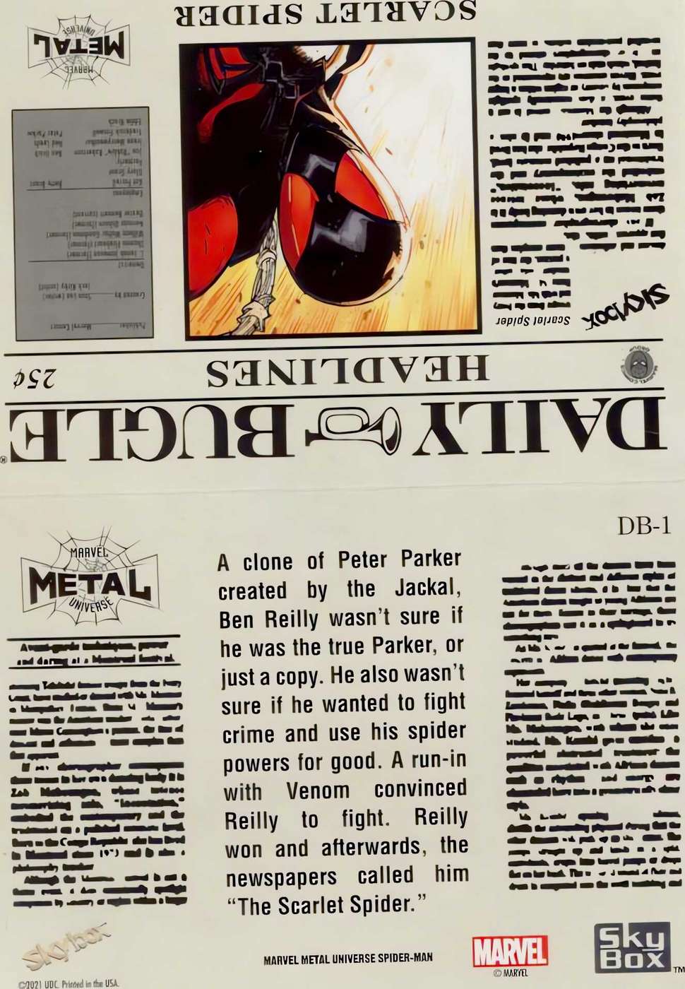 Scarlet Spider back card image