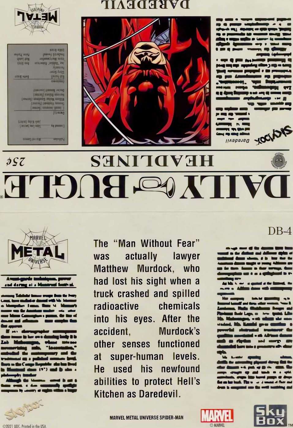 Daredevil back card image