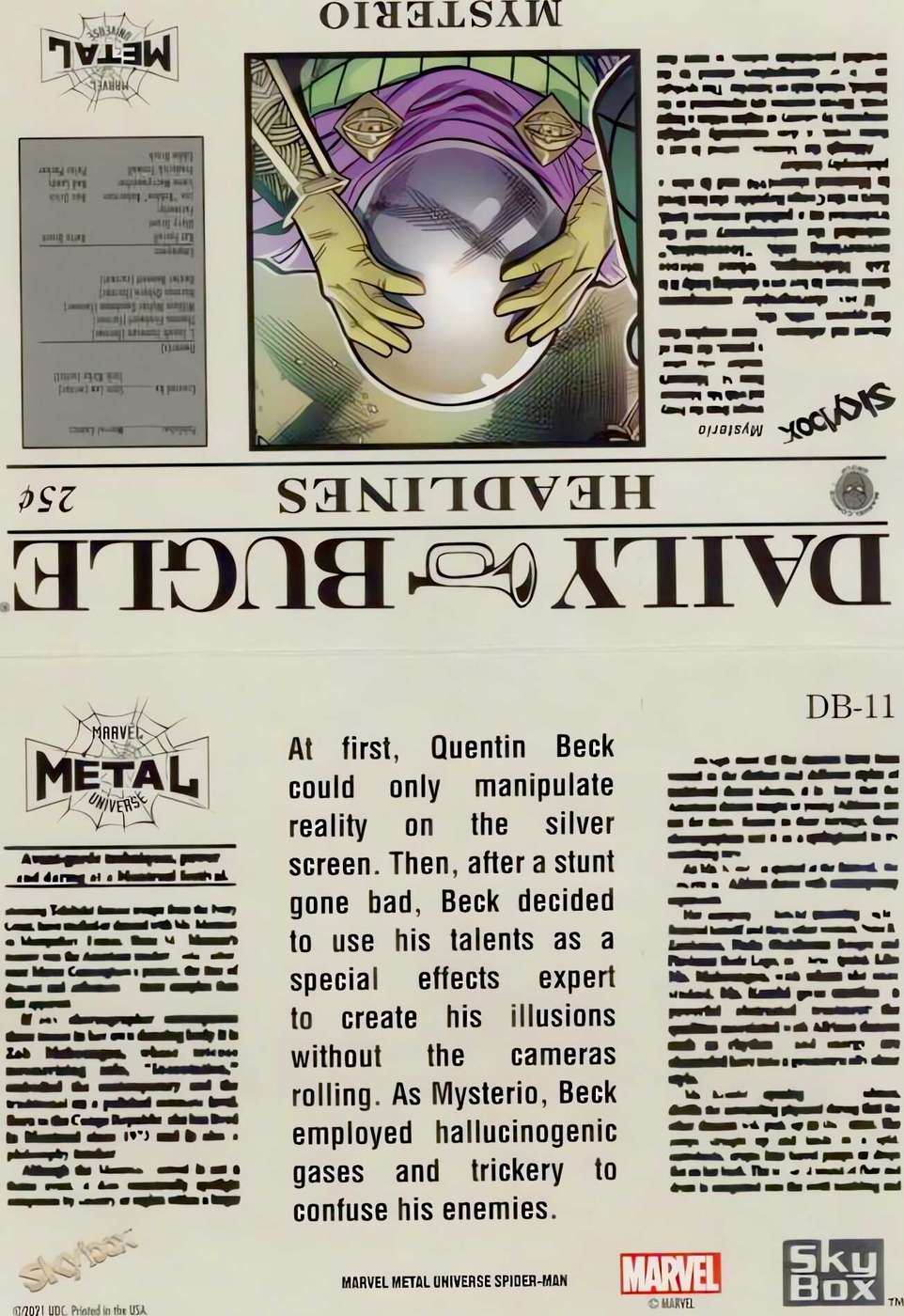 Mysterio back card image