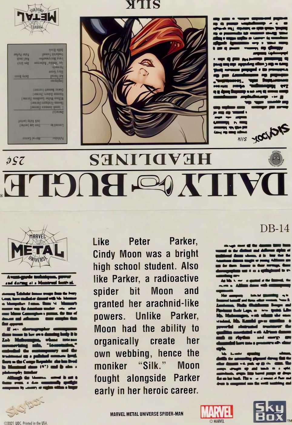 Silk back card image