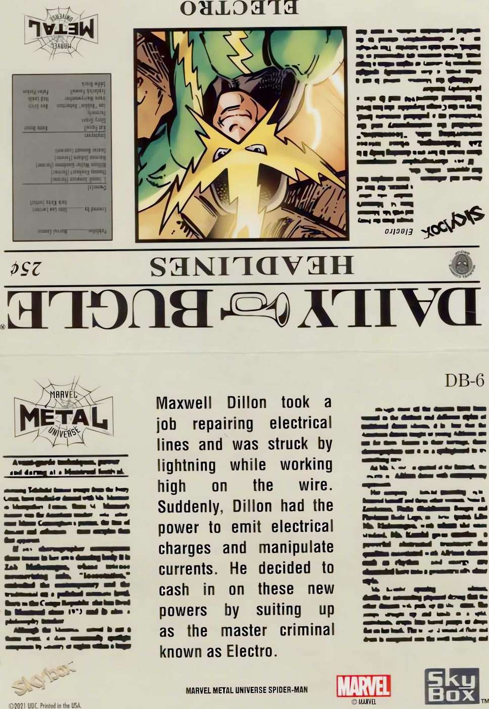 Electro back card image