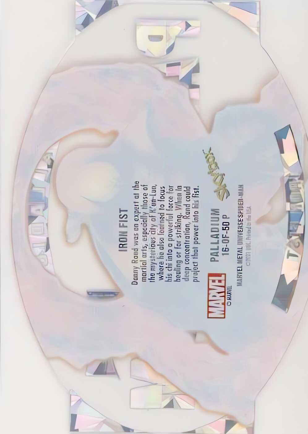 Iron Fist back card image