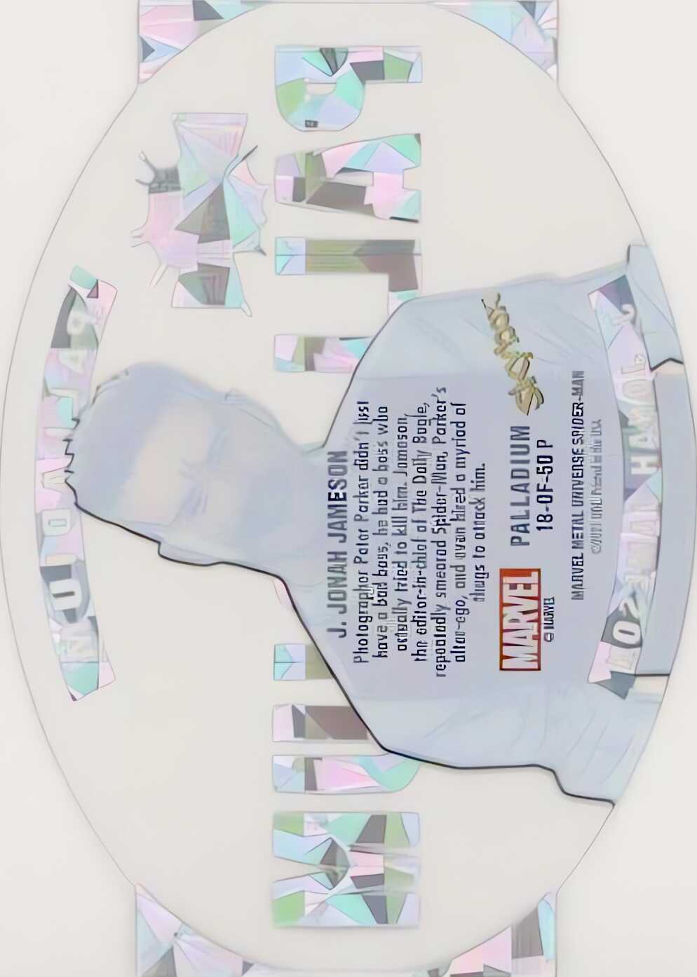 J. Jonah Jameson back card image