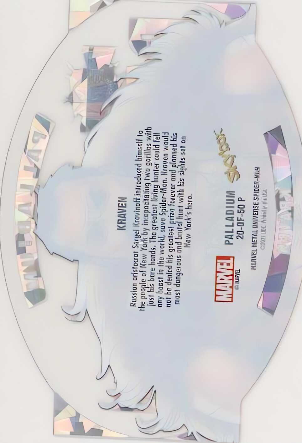 Kraven back card image