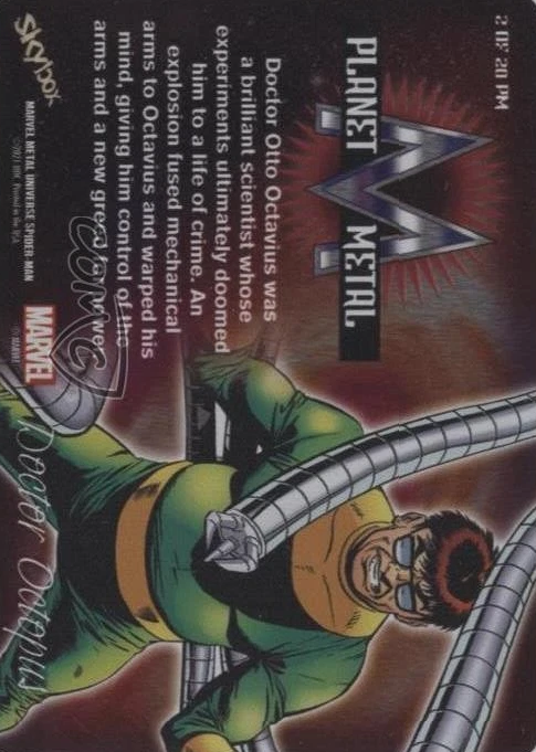 Doctor Octopus back card image