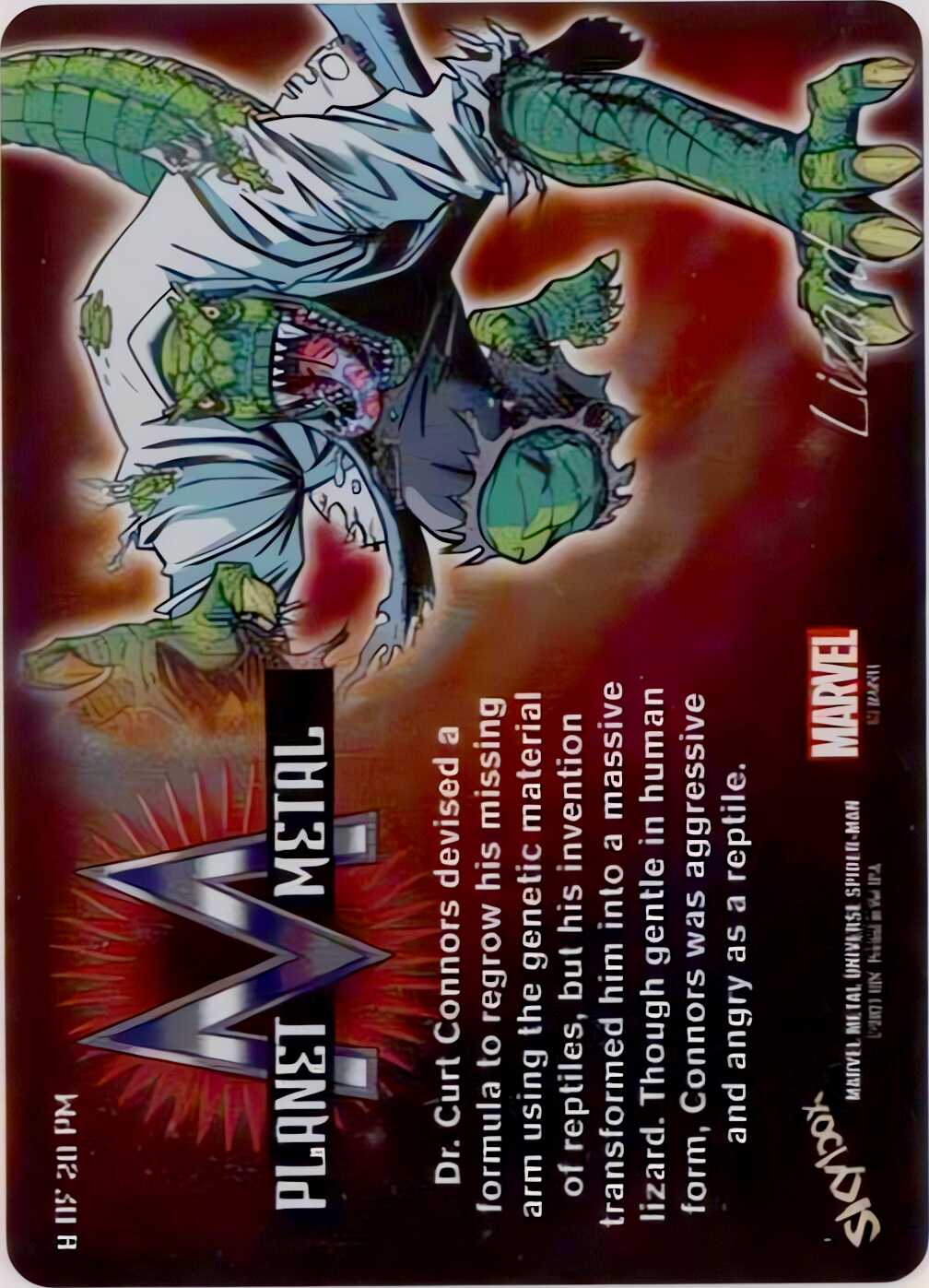Lizard back card image