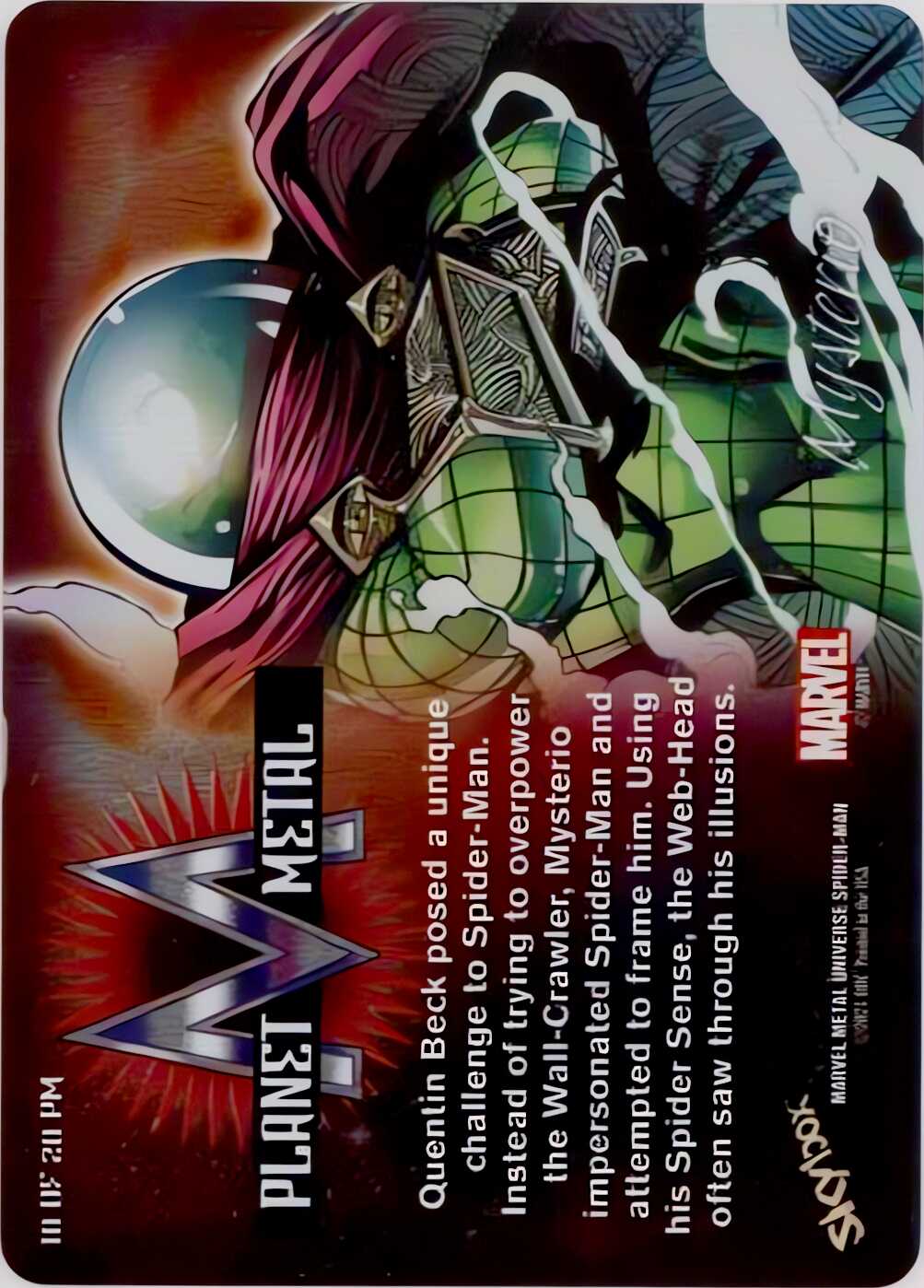 Mysterio back card image