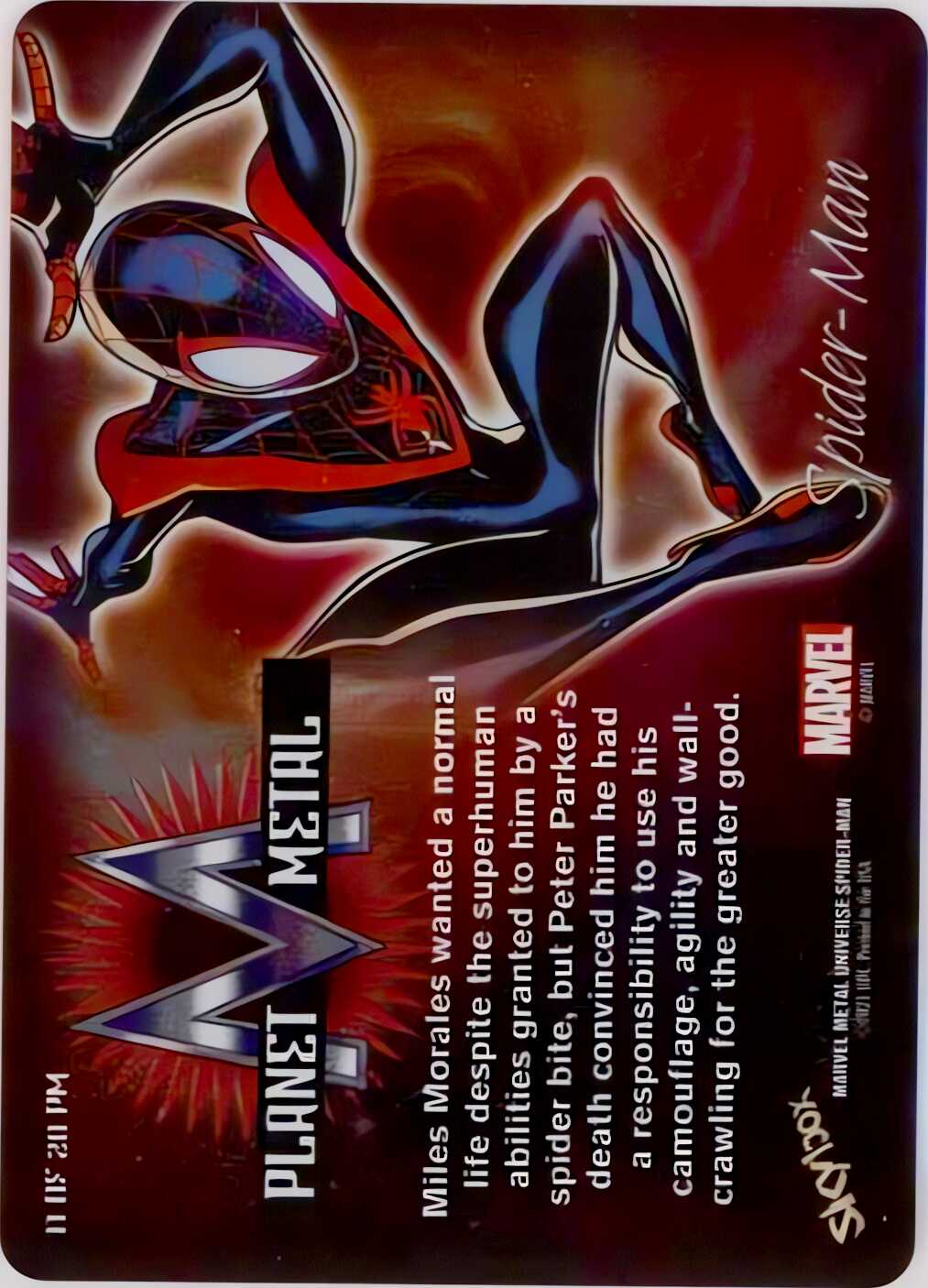 Miles Morales back card image