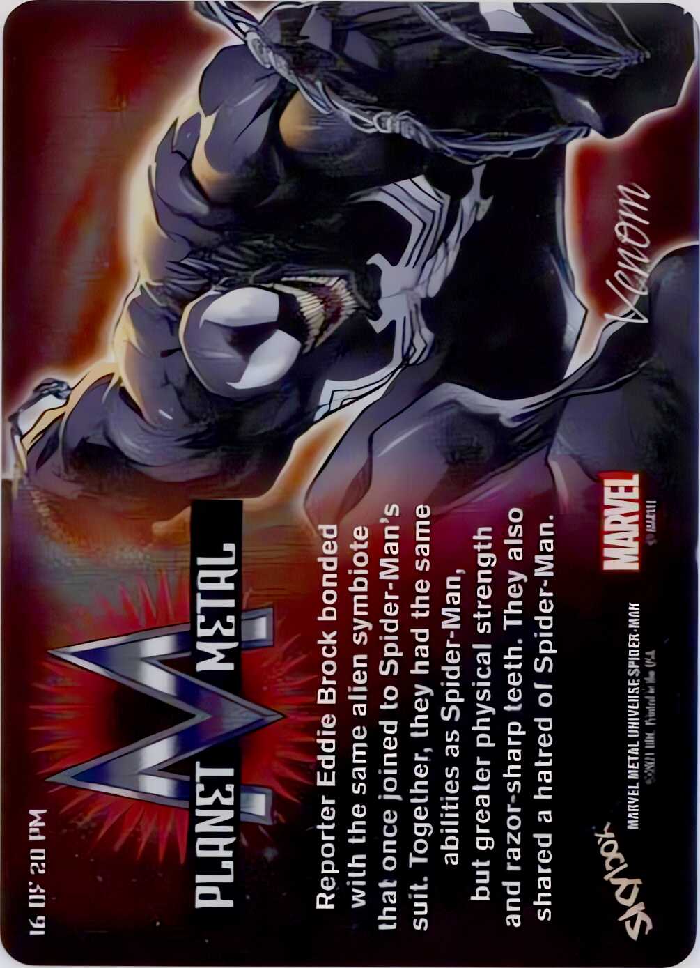 Venom back card image