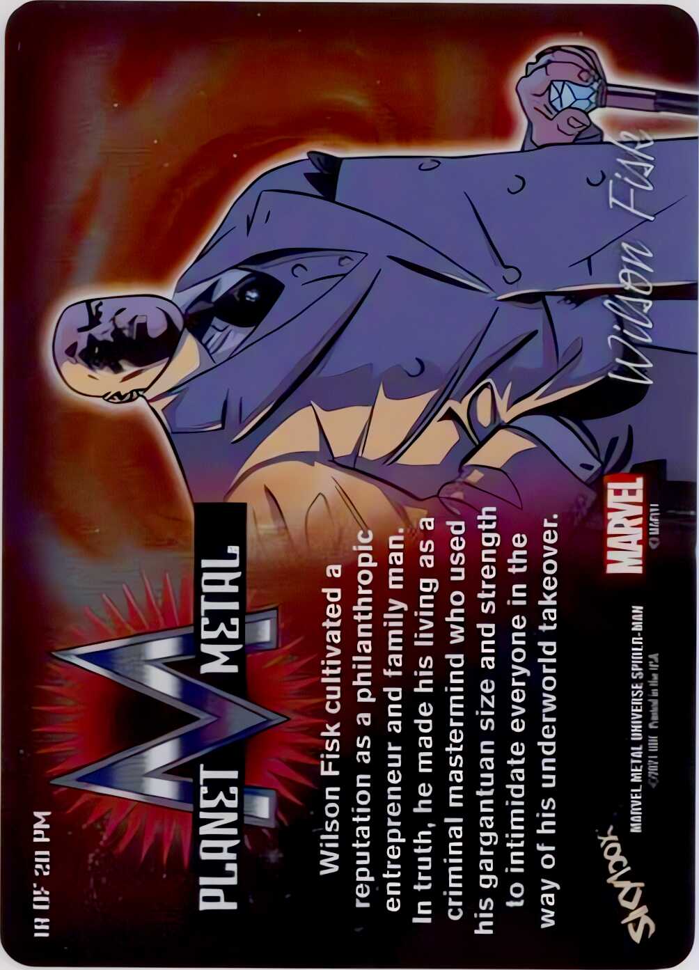 Wilson Fisk back card image