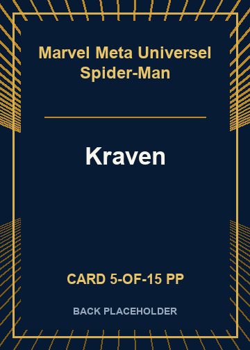 Kraven back card image
