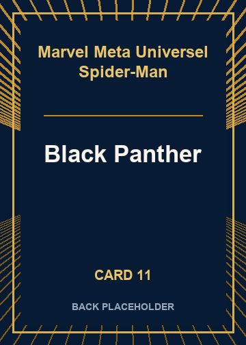 Black Panther back card image