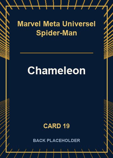 Chameleon back card image