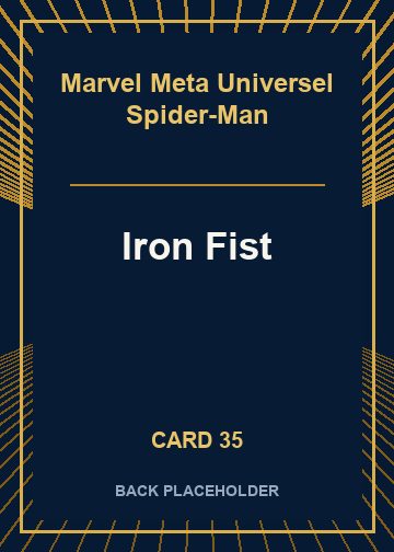 Iron Fist back card image