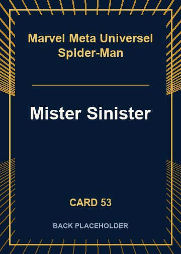 Mister Sinister back card image