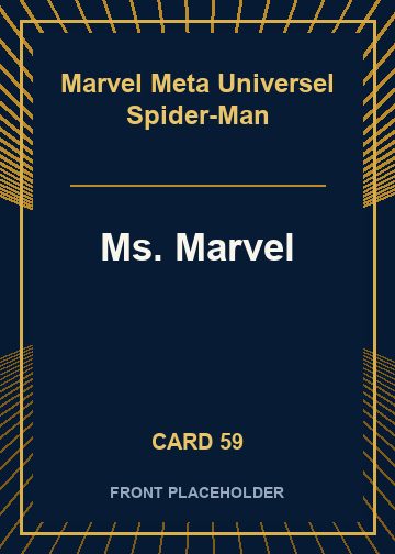 Ms. Marvel front card image