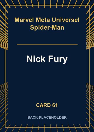 Nick Fury back card image