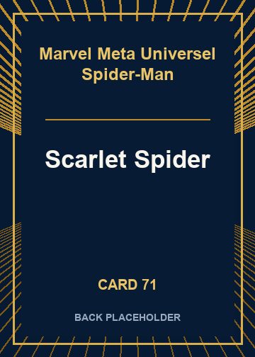 Scarlet Spider back card image