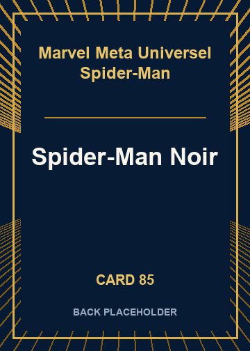 Spider-Man Noir back card image