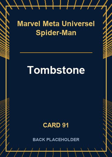 Tombstone back card image