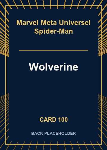 Wolverine back card image