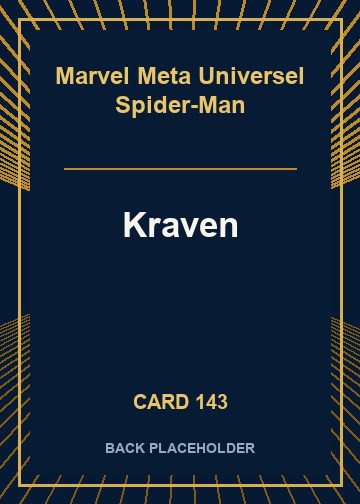 Kraven back card image