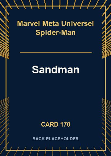 Sandman back card image