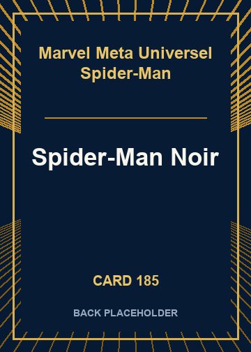 Spider-Man Noir back card image