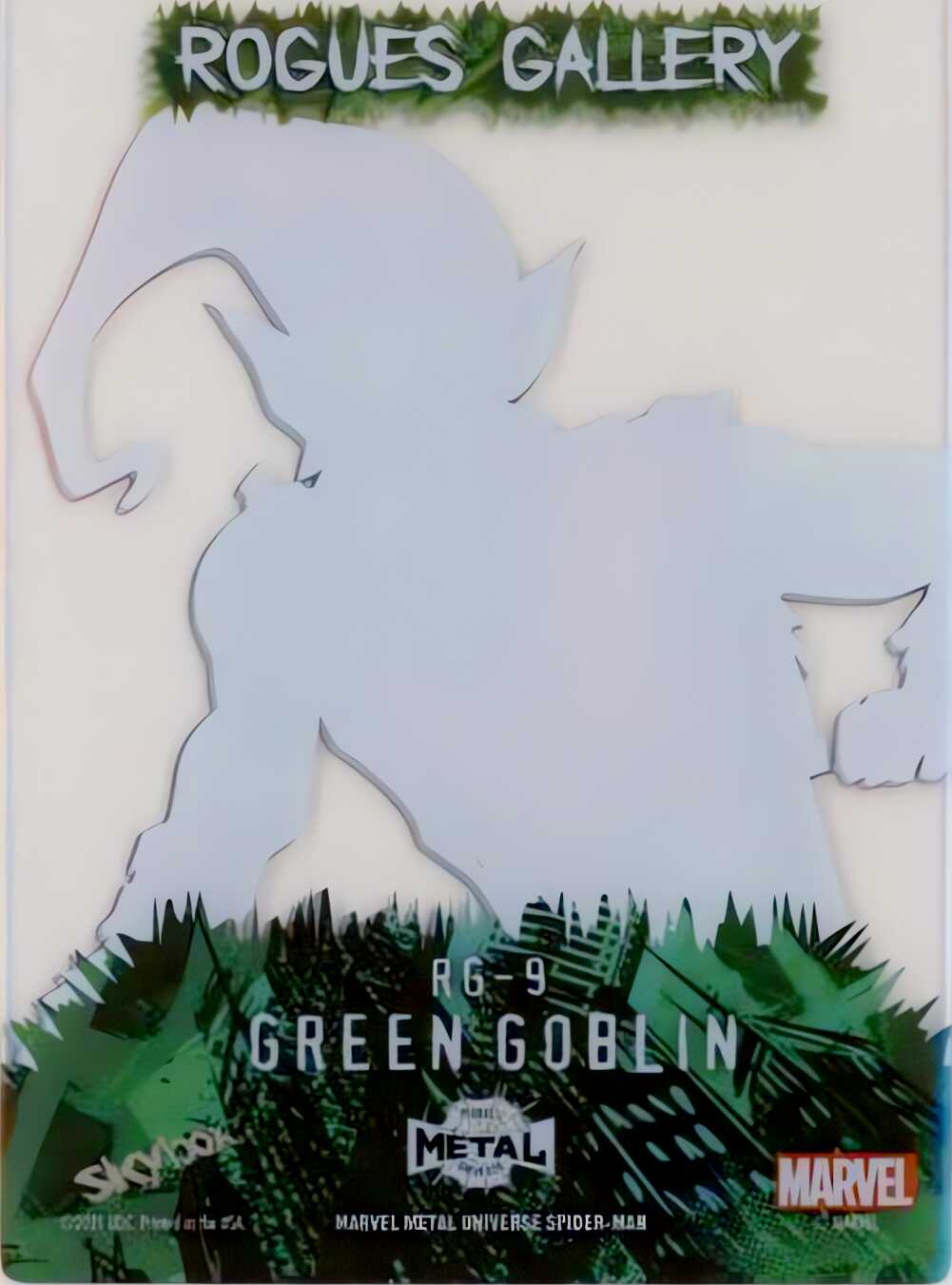 Green Goblin back card image