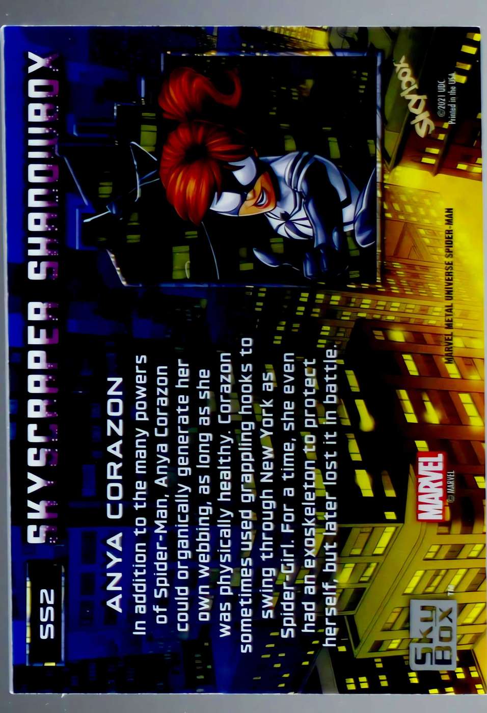 Anya Corazon back card image