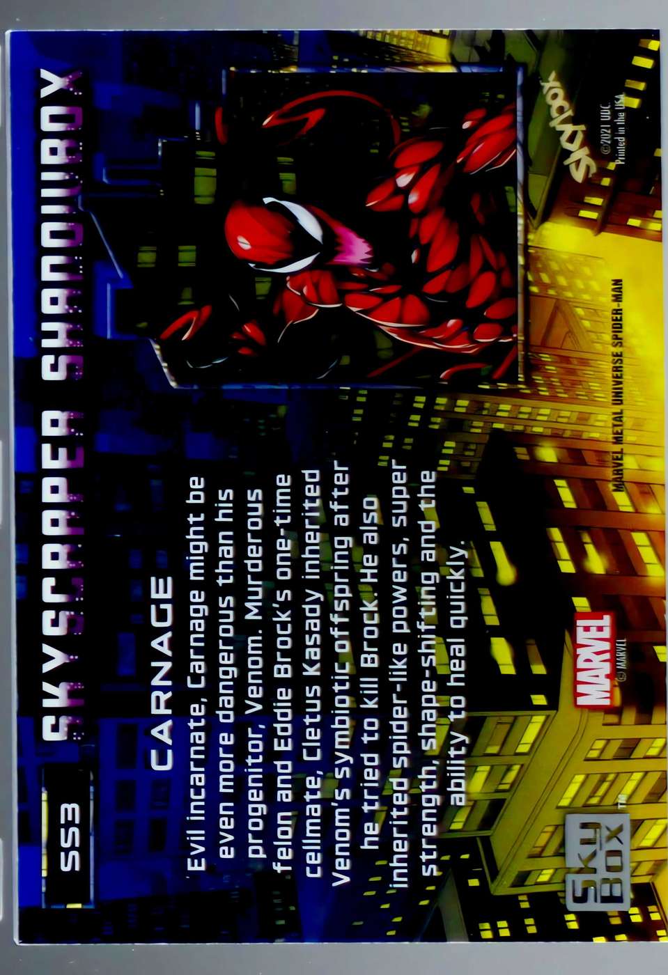 Carnage back card image