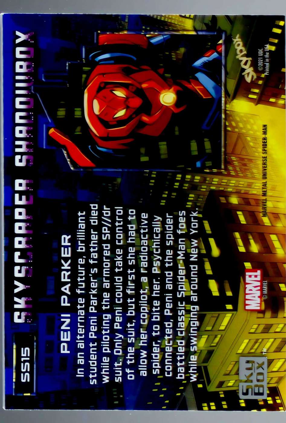 Peni Parker back card image