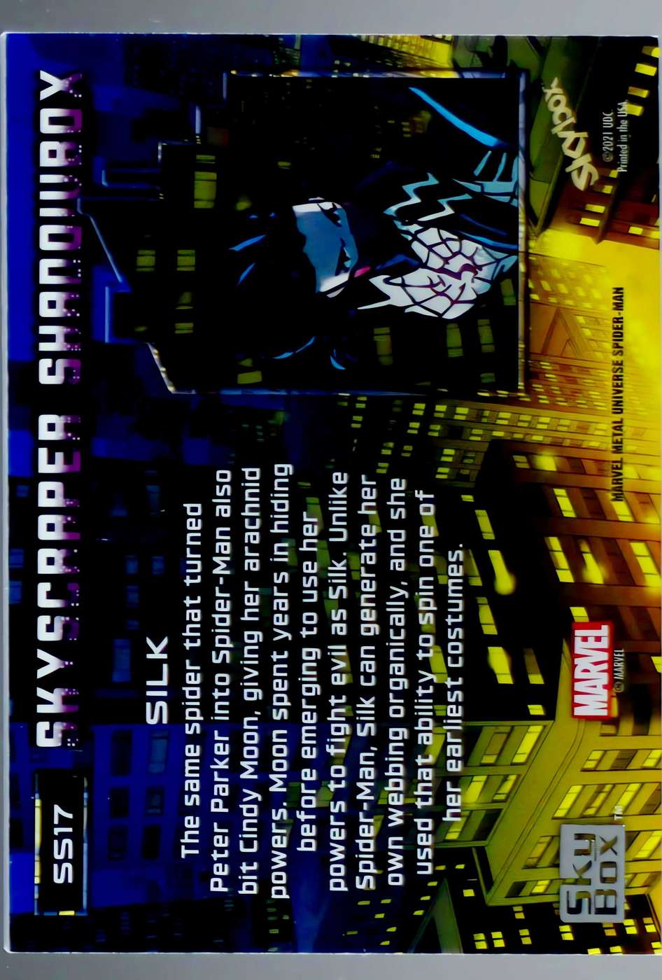 Silk back card image