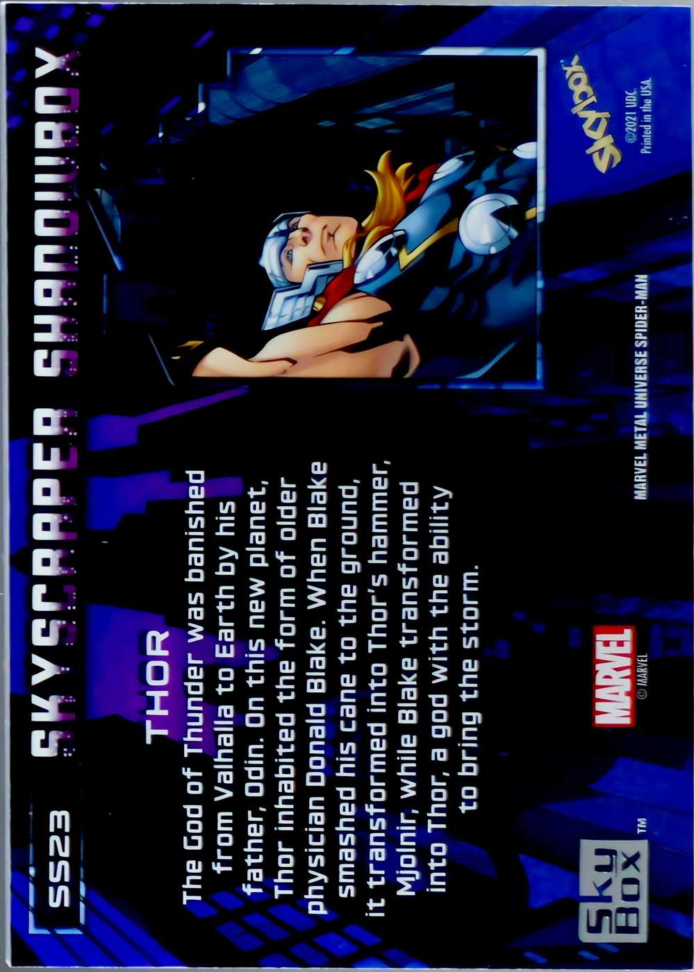 Thor back card image