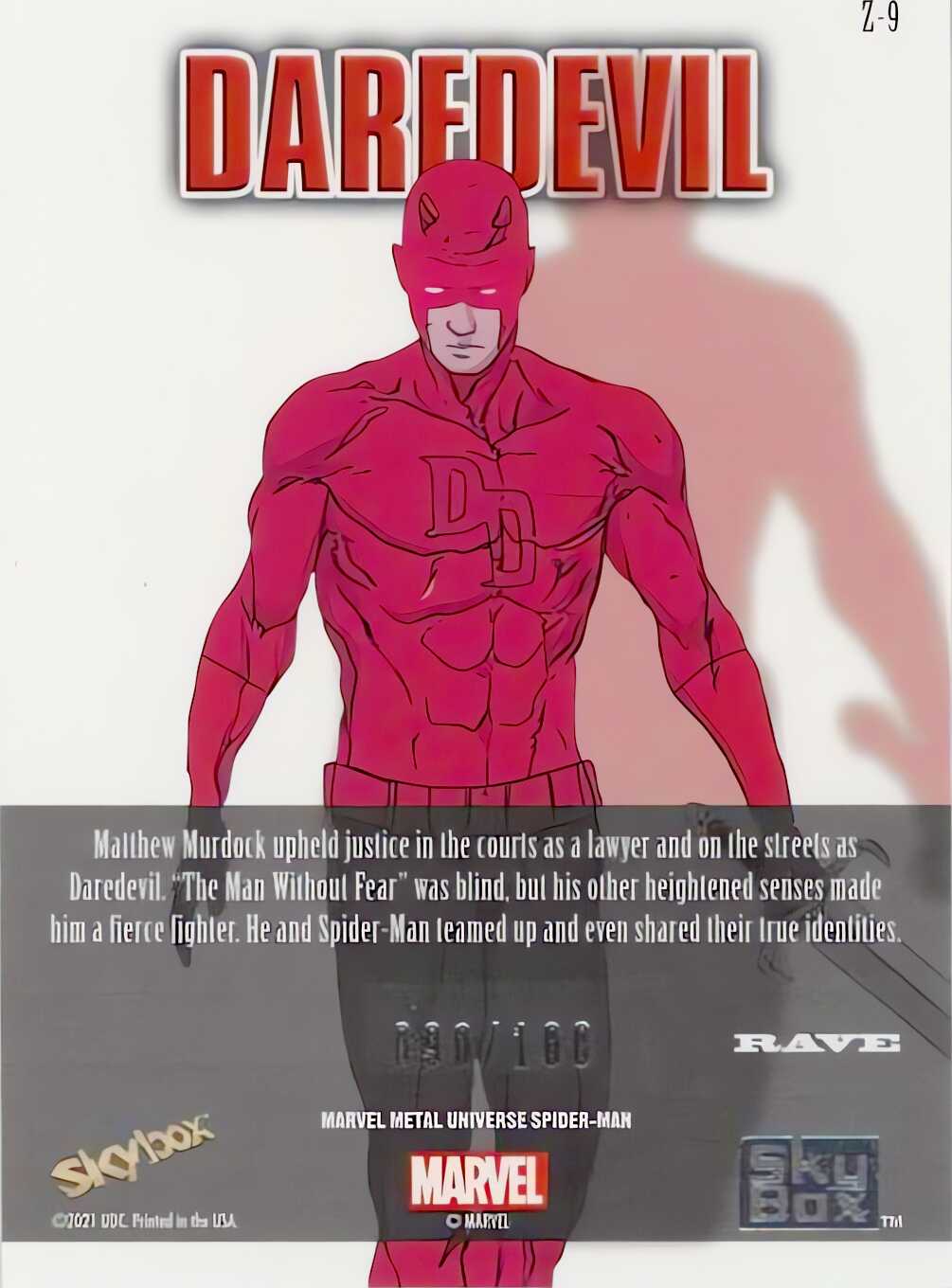 Daredevil back card image