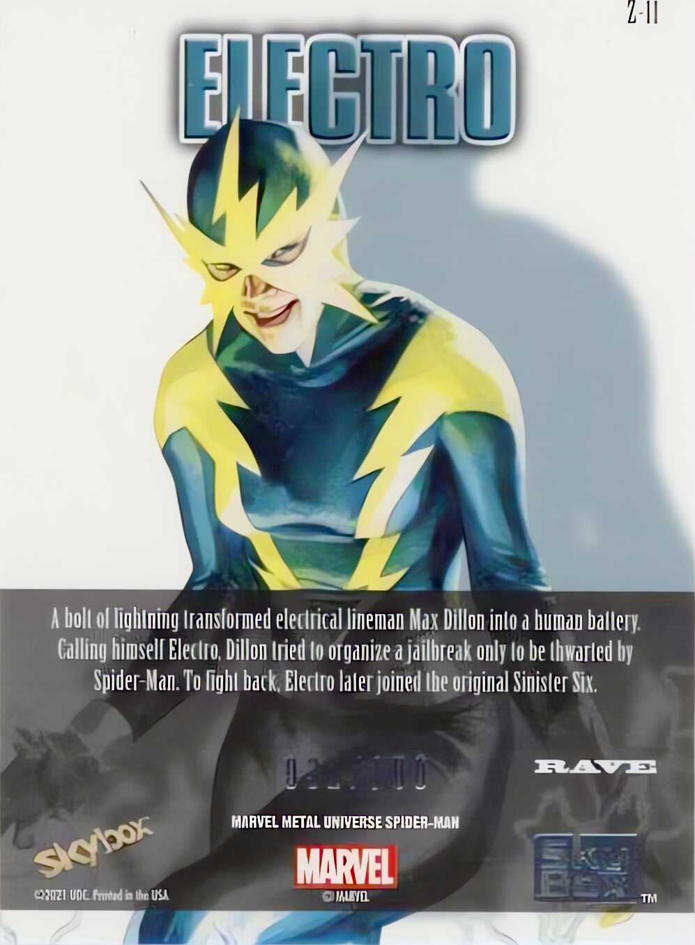 Electro back card image