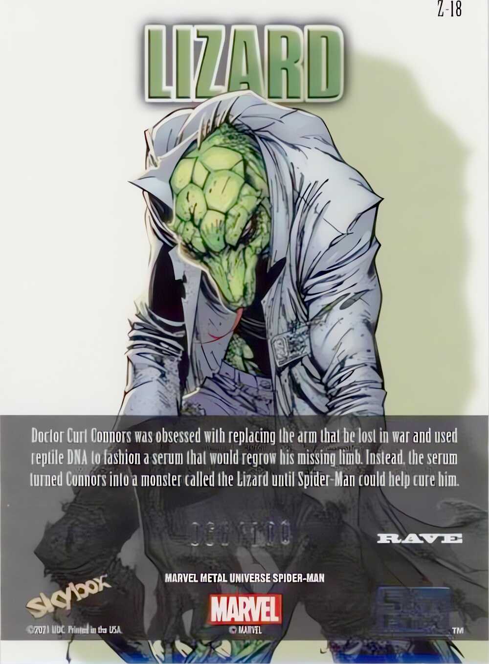 Lizard back card image