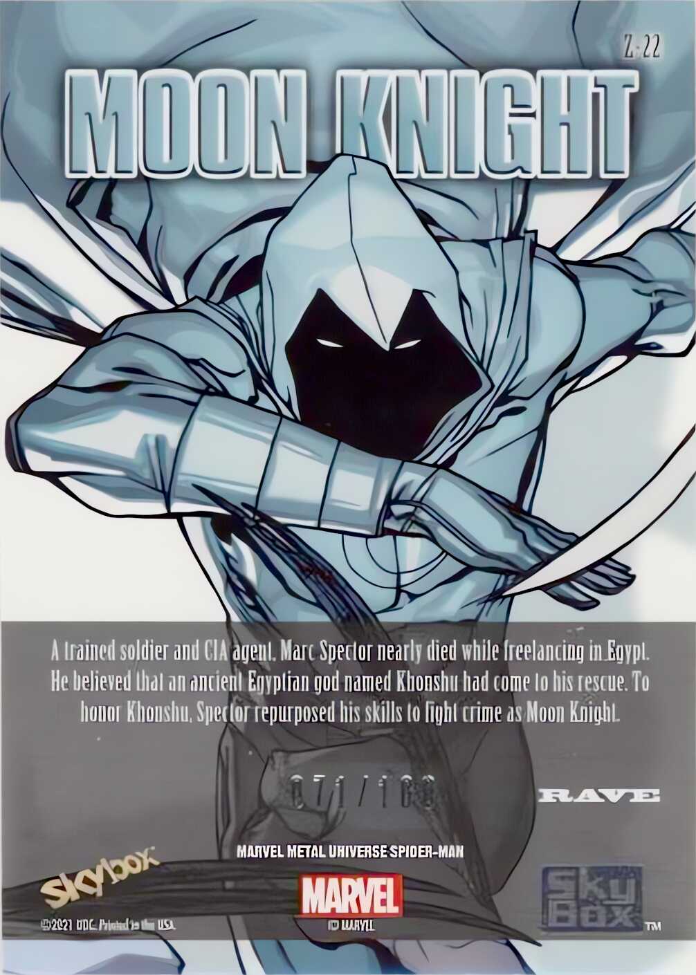 Moon Knight back card image