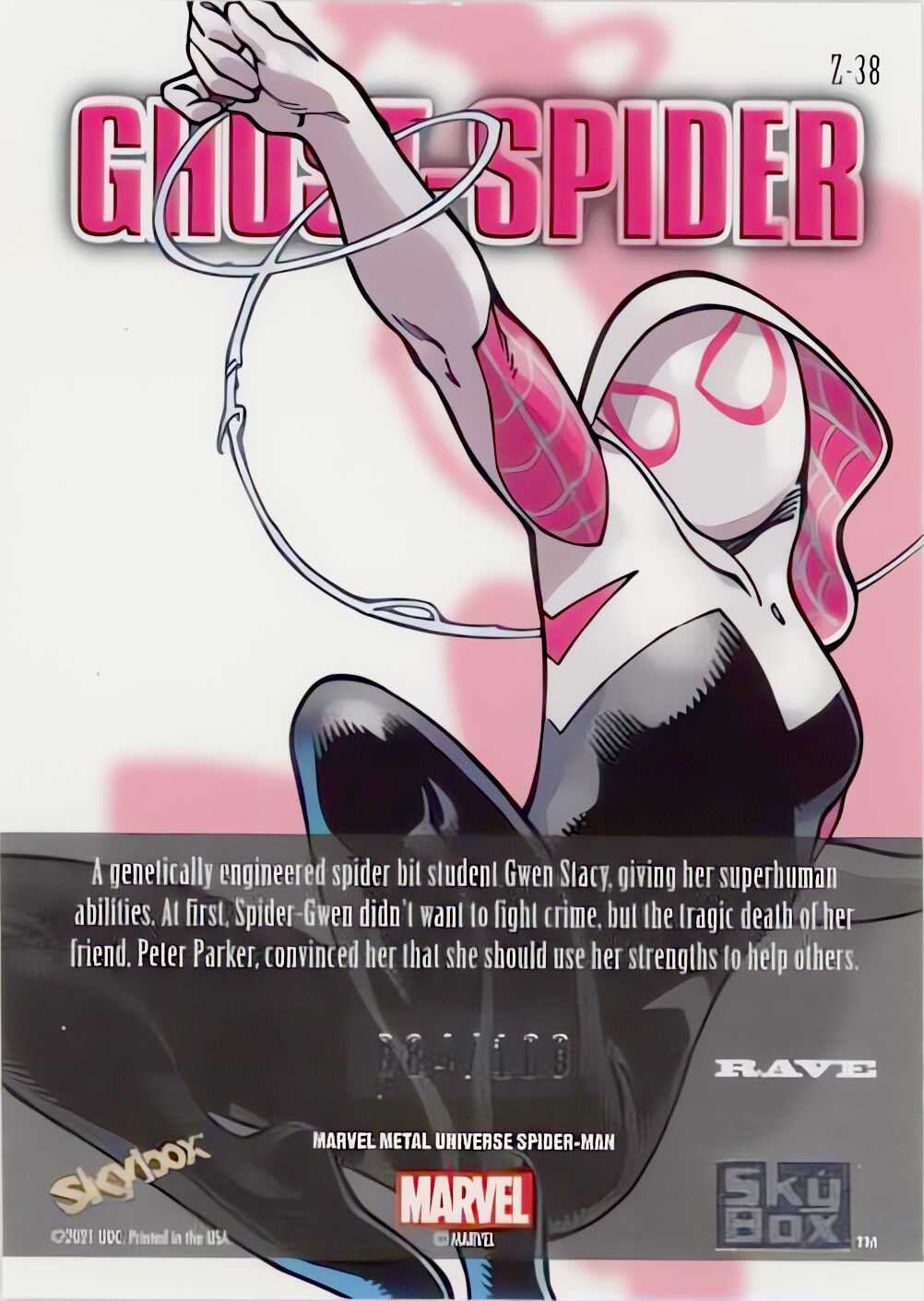 Mayday Parker back card image