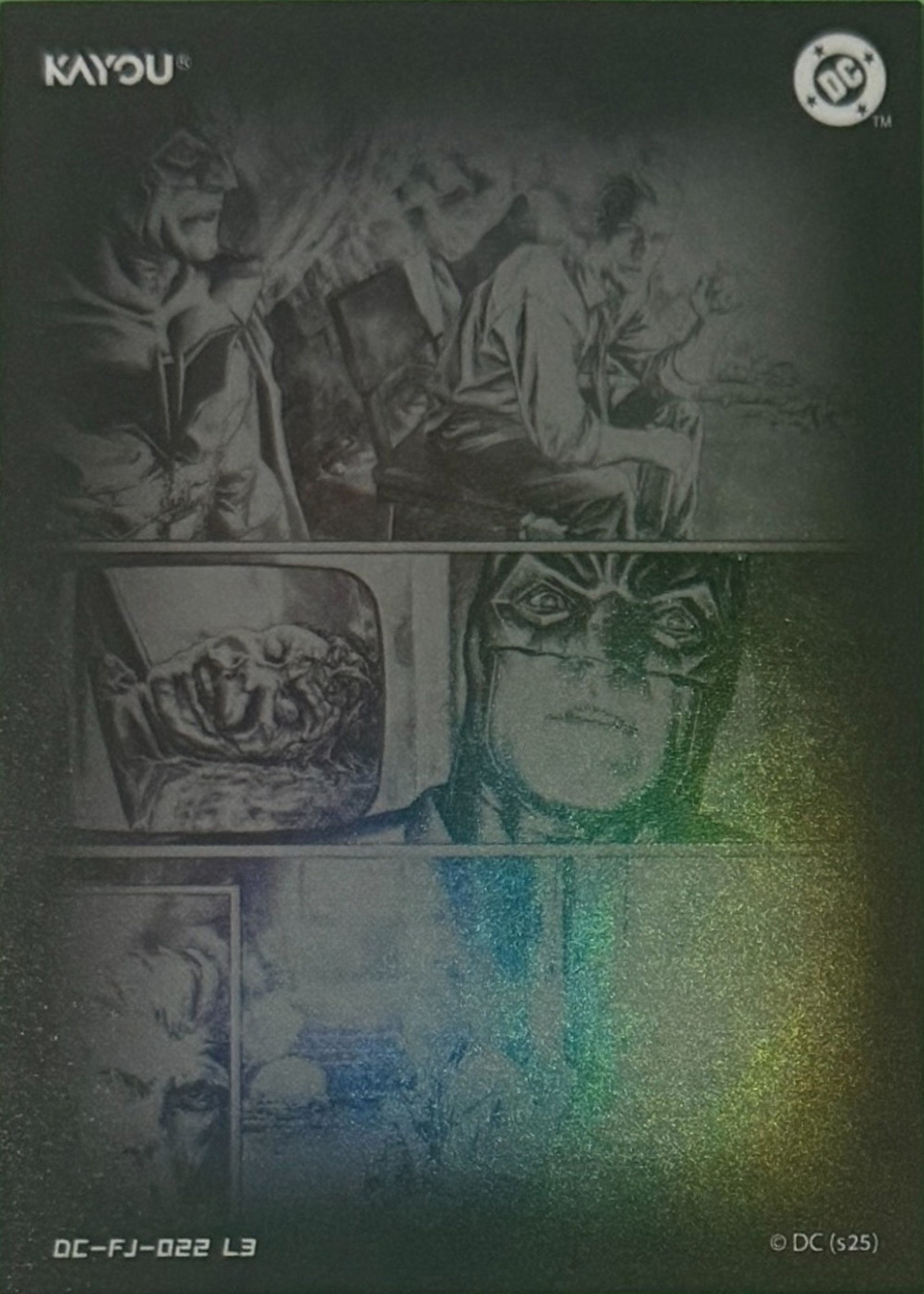 Batman (comic montage) back artwork