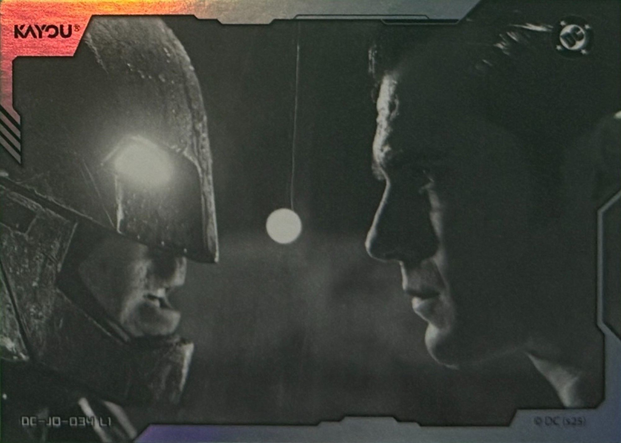 Batman and Superman face-off back artwork