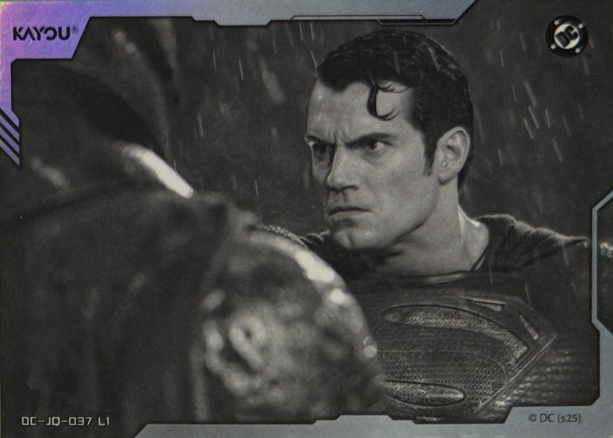 Superman close-up back artwork