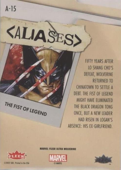 The Fist of Legend back card image