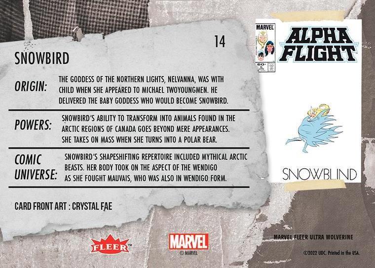 Snowbird back artwork