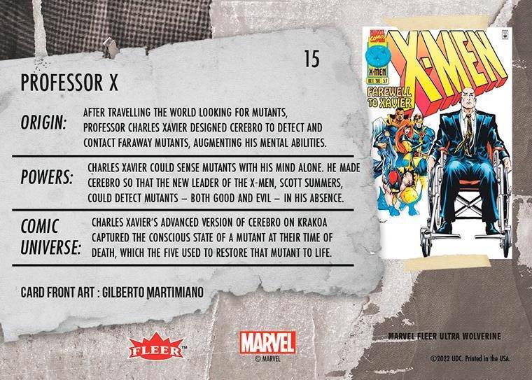 Professor X back artwork