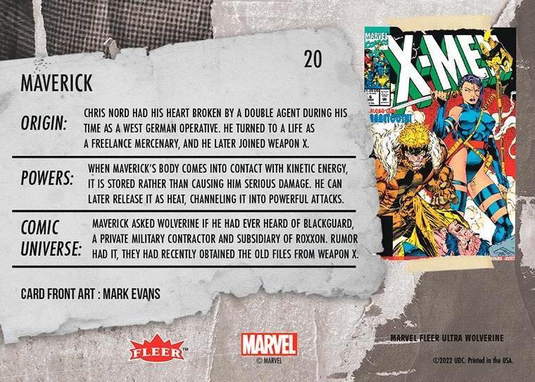 Maverick back artwork