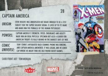 Captain America back artwork