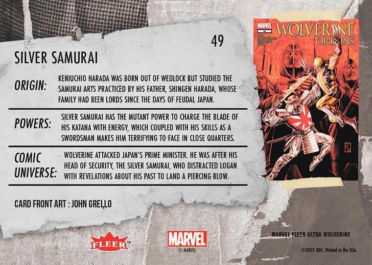 Silver Samurai back card image