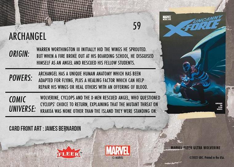 Archangel back card image