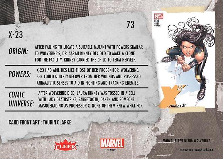 X-23 back card image